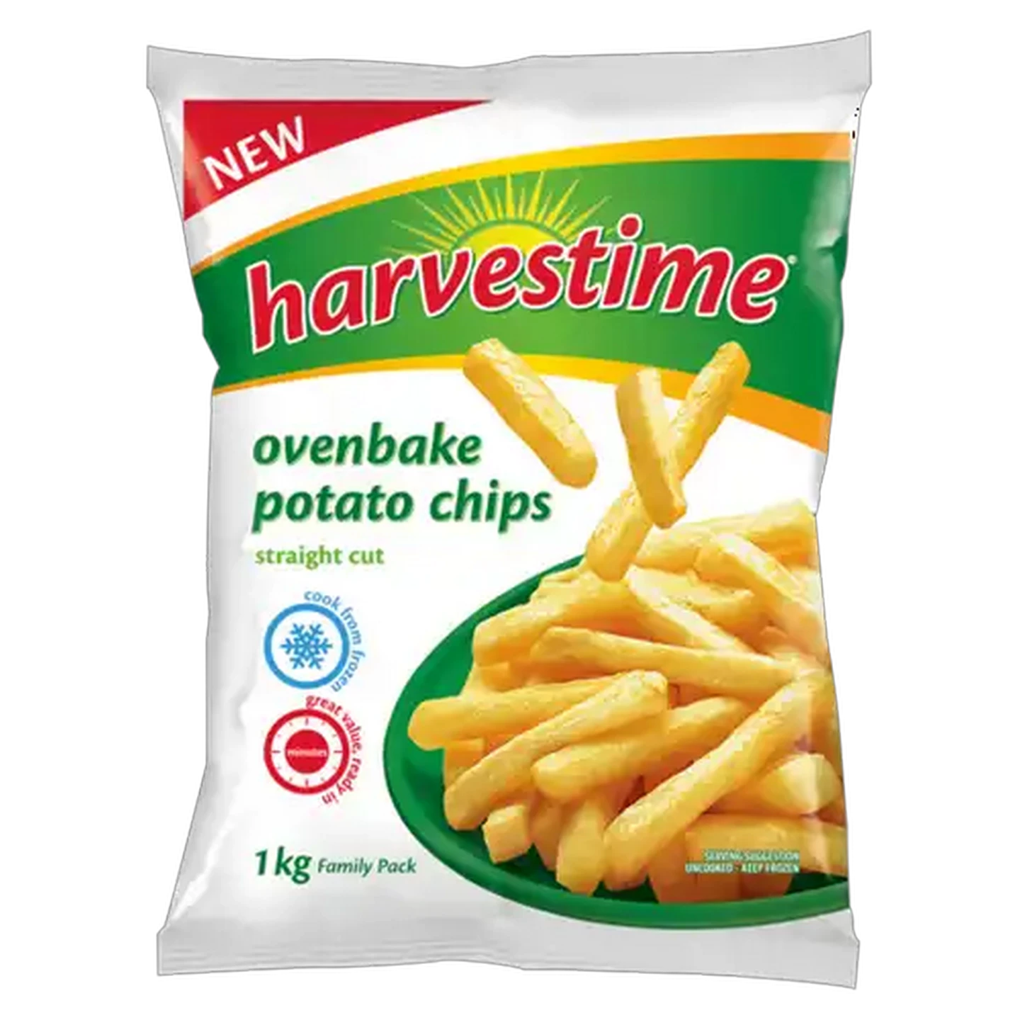 Image of Harvestime Frozen Ovenbake Potato Chips 1kg