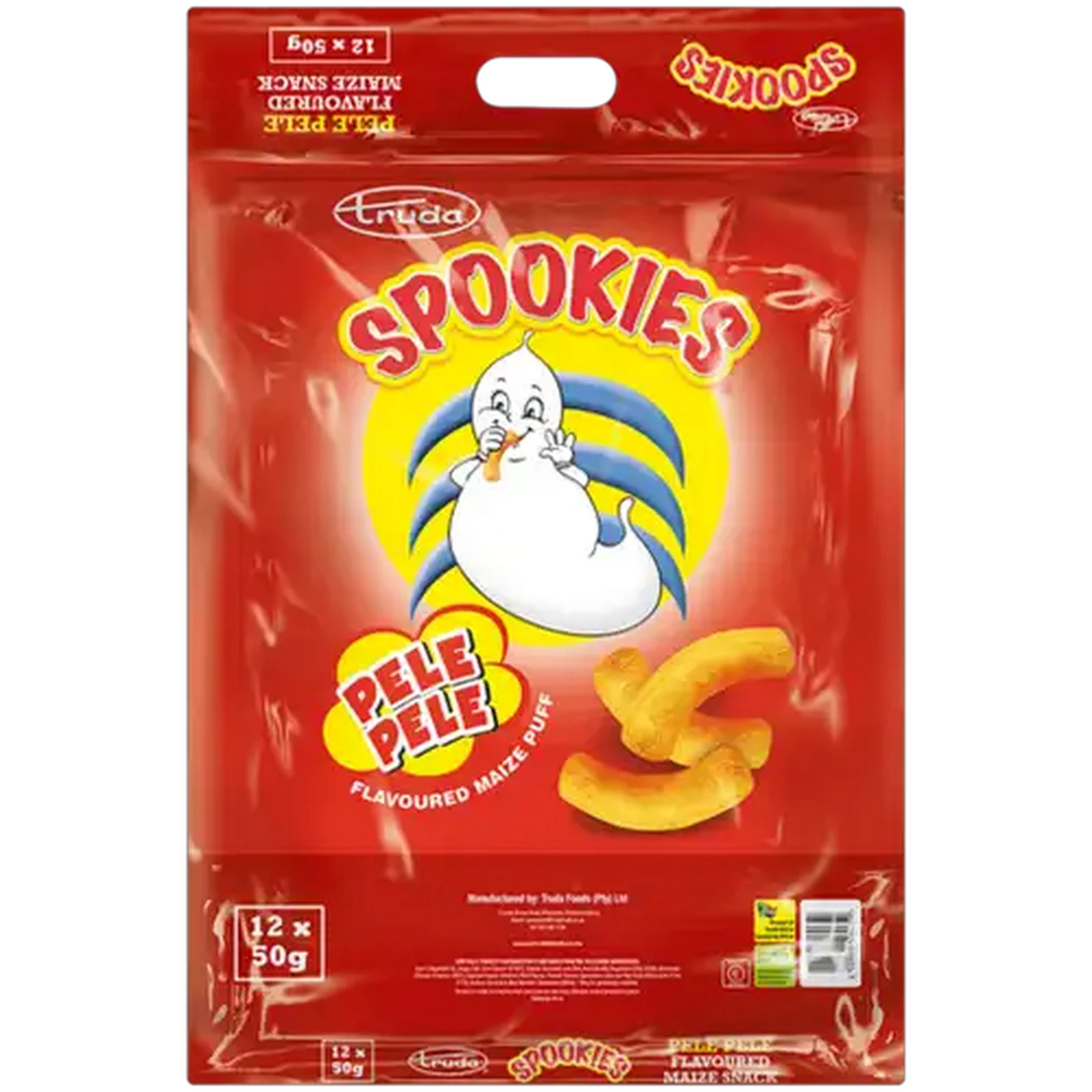 Image of Truda Spookies Pele Pele Flavoured Maize Puffs 12 x 50g