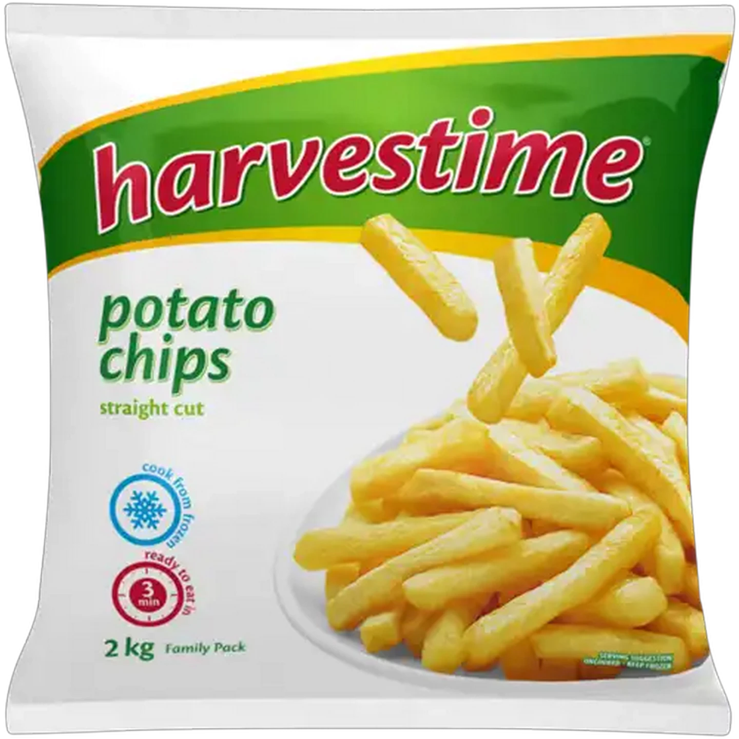 Image of Harvestime Frozen Straight Cut Potato Chips 2kg