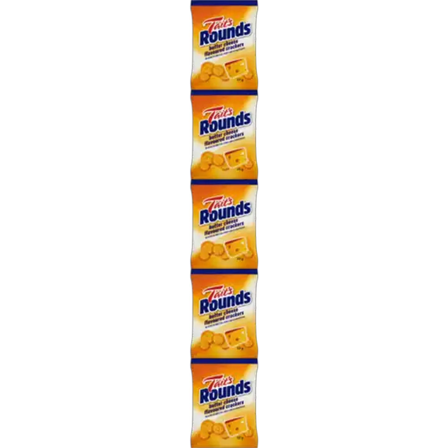 Image of Tait's Butter Cheese Flavoured Rounds Crackers 5 x 33g