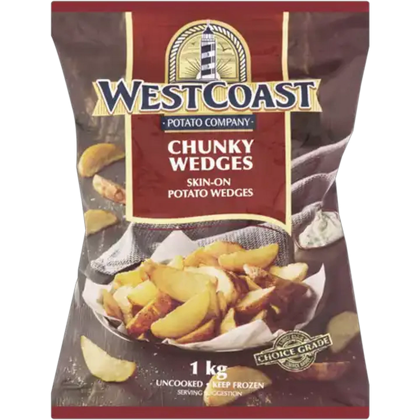Image of West Coast Frozen Chunky Potato Wedges 1kg