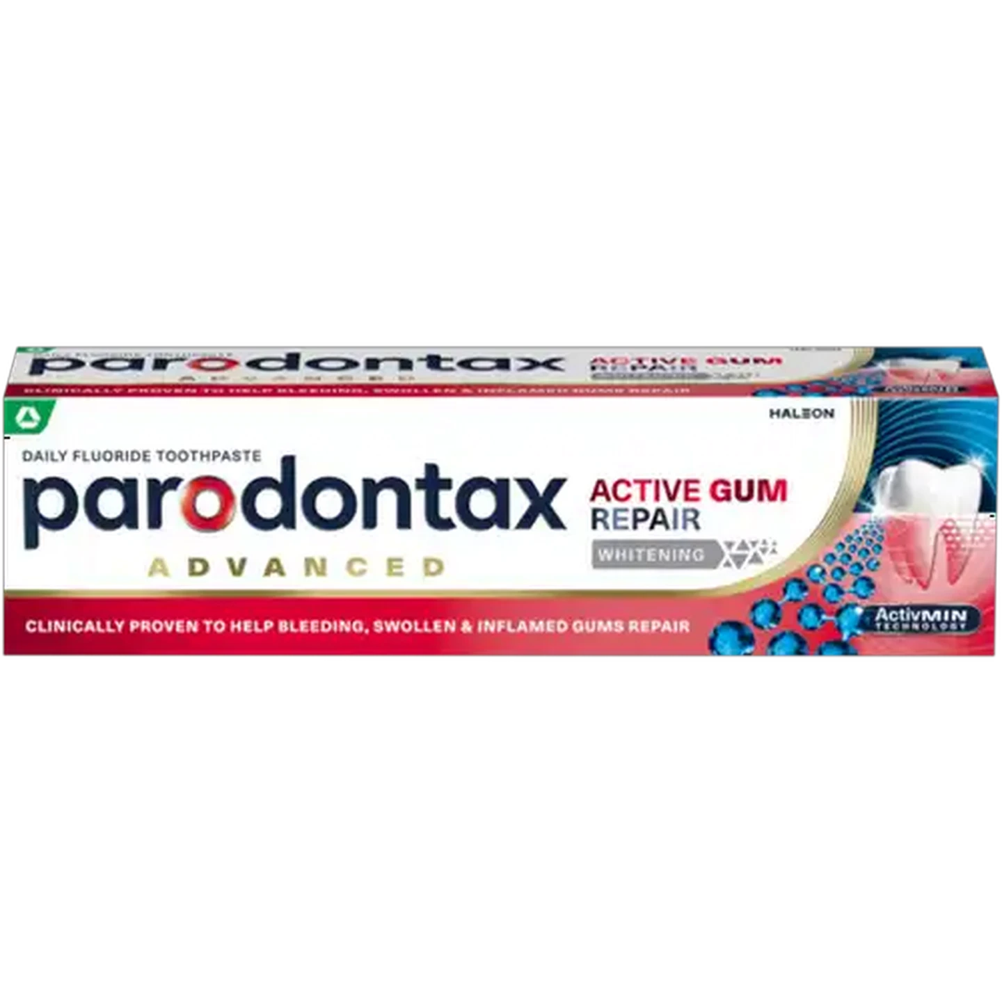 Image of Parodontax Active Gum Repair Whitening Advanced Daily Fluoride Toothpaste 75ml