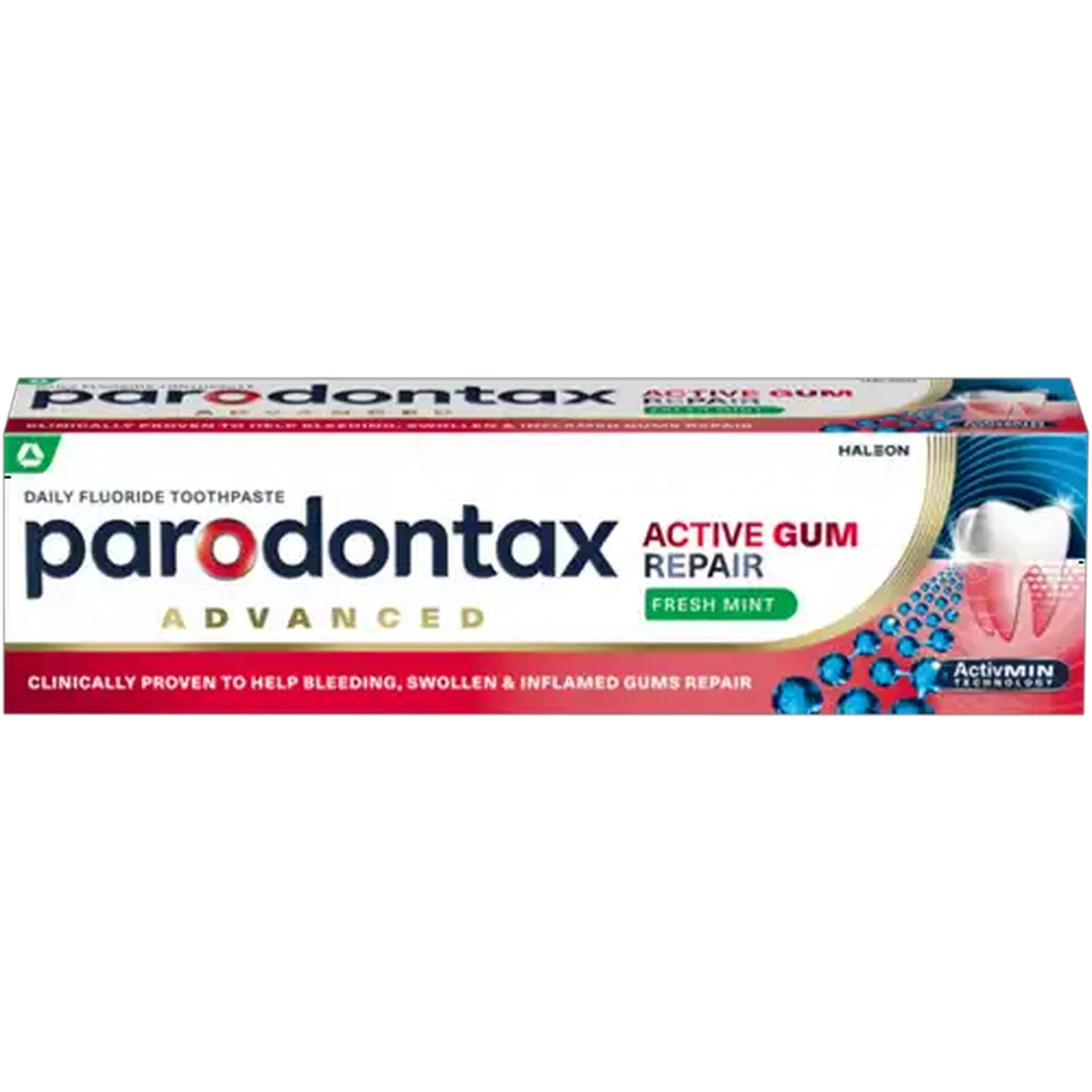 Image of Parodontax Active Gum Repair Fresh Mint Daily Fluoride Toothpaste 75ml