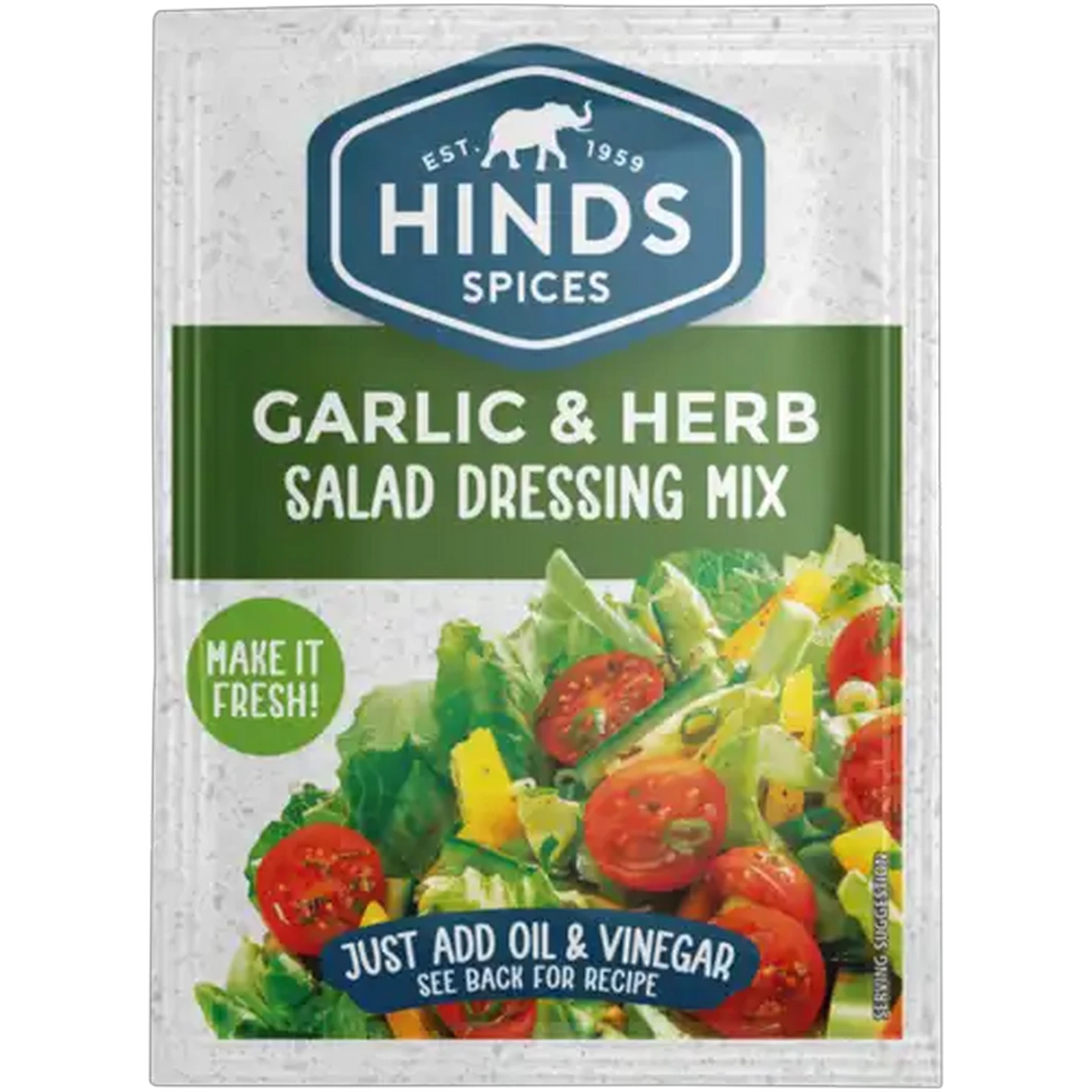 Image of Hinds Spices Garlic & Herb Salad Dressing Mix 10g