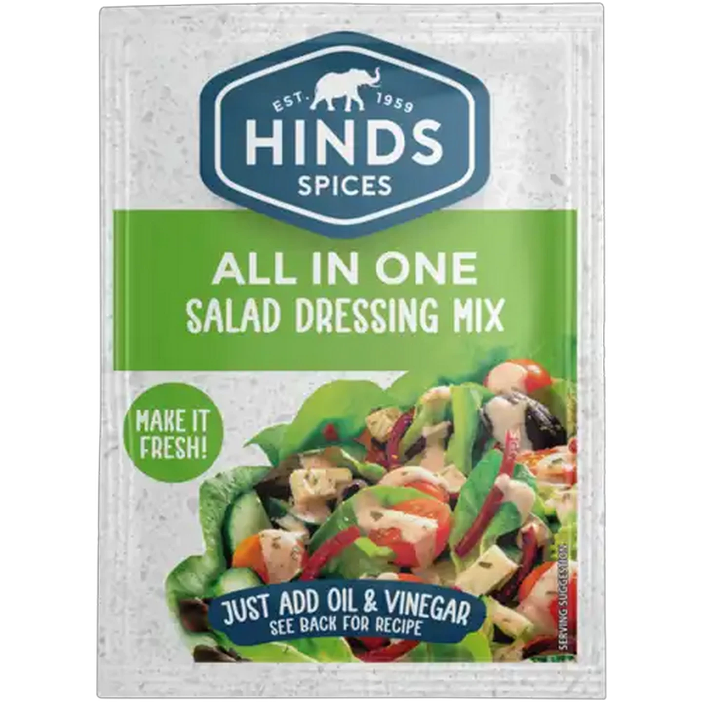 Image of Hinds Spices All In One Salad Dressing Mix 10g