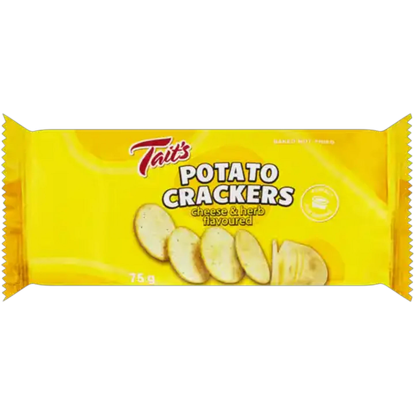 Image of Tait's Cheese & Herb Flavoured Potato Crackers 75g