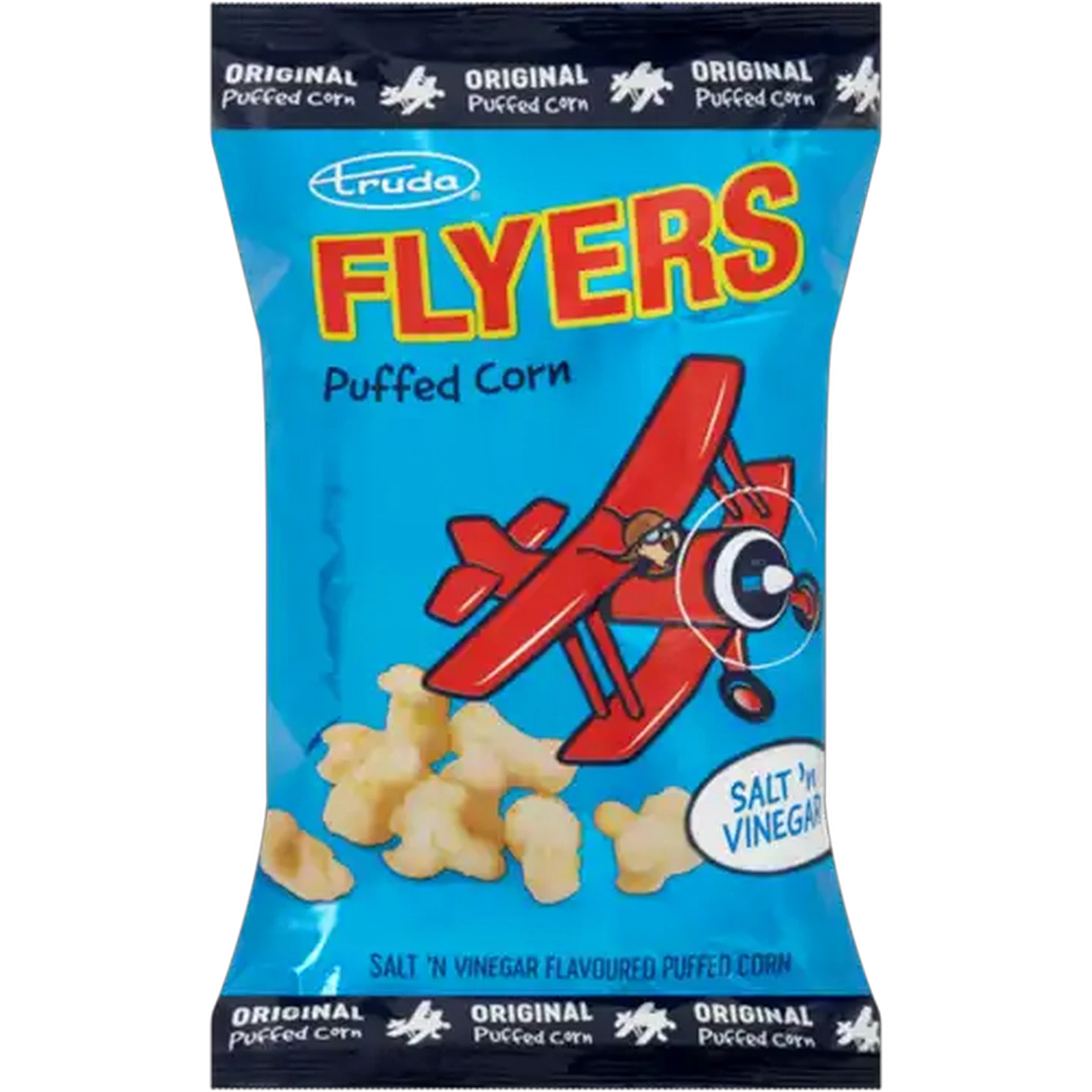 Image of Truda Flyers Salt 'n Vinegar Flavoured Puffed Corn 100g