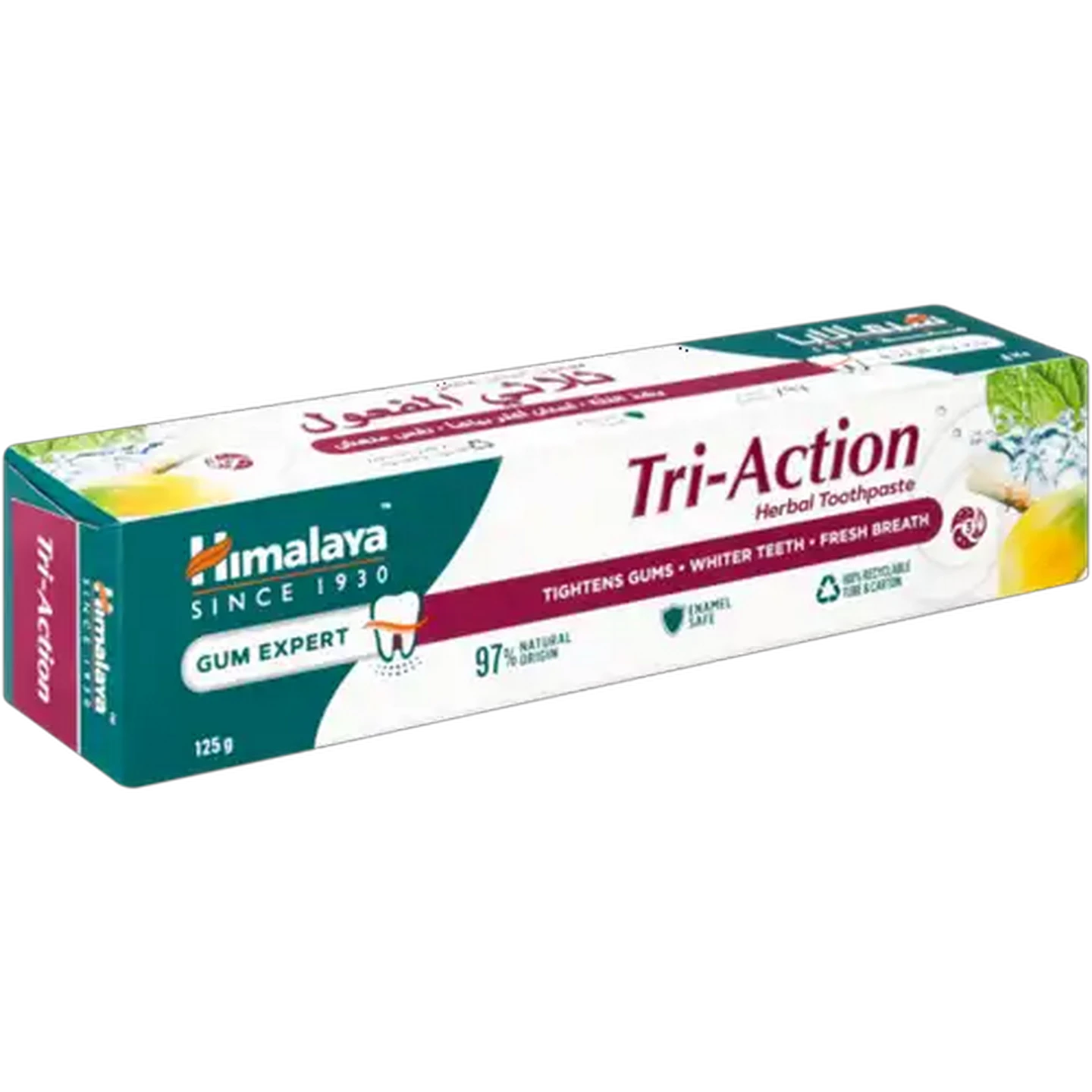 Image of Himalaya Tri-Action Herbal Toothpaste 125g