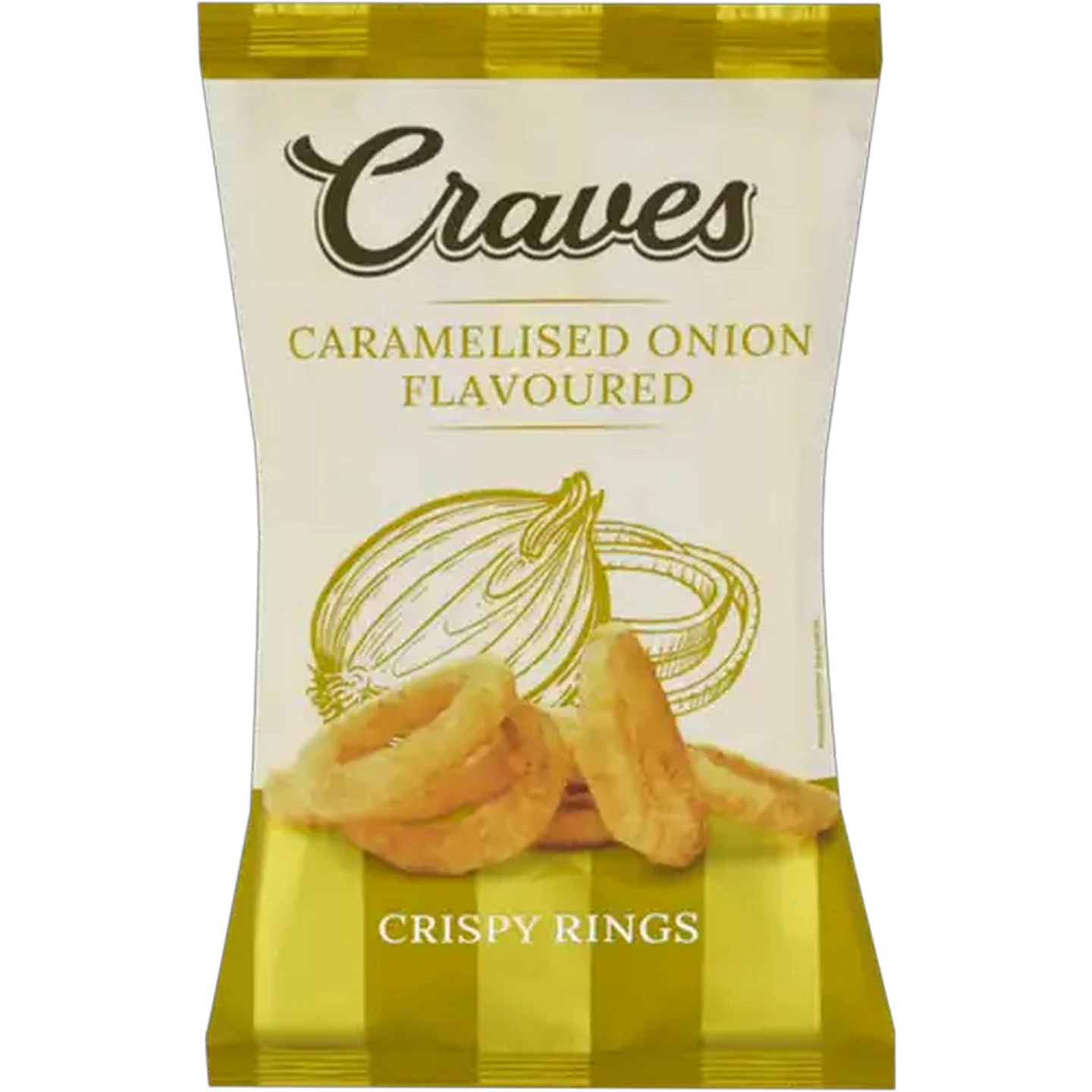 Image of Craves Caramelised Onion Flavoured Crispy Rings 60g