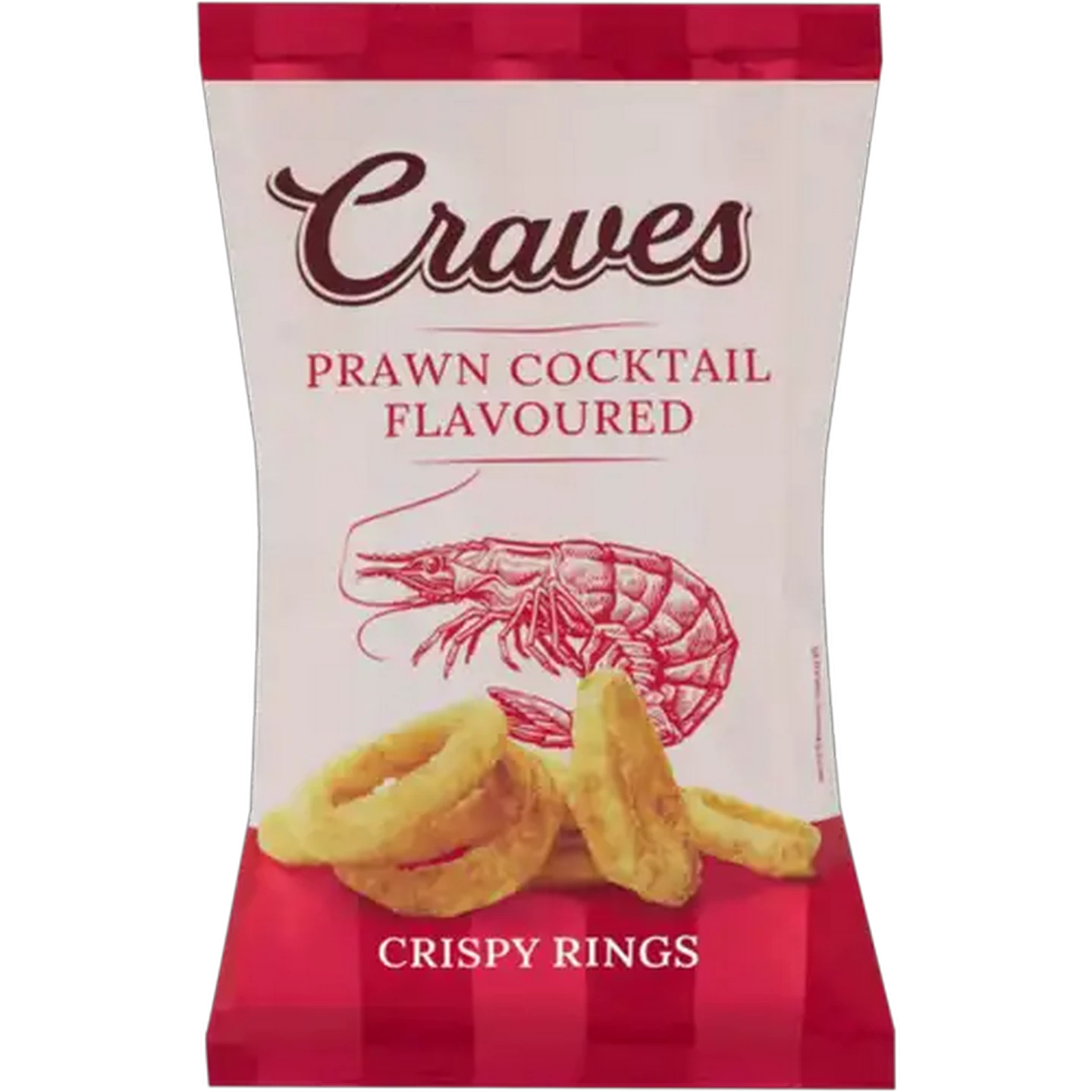 Image of Craves Prawn Cocktail Flavoured Crispy Rings 60g