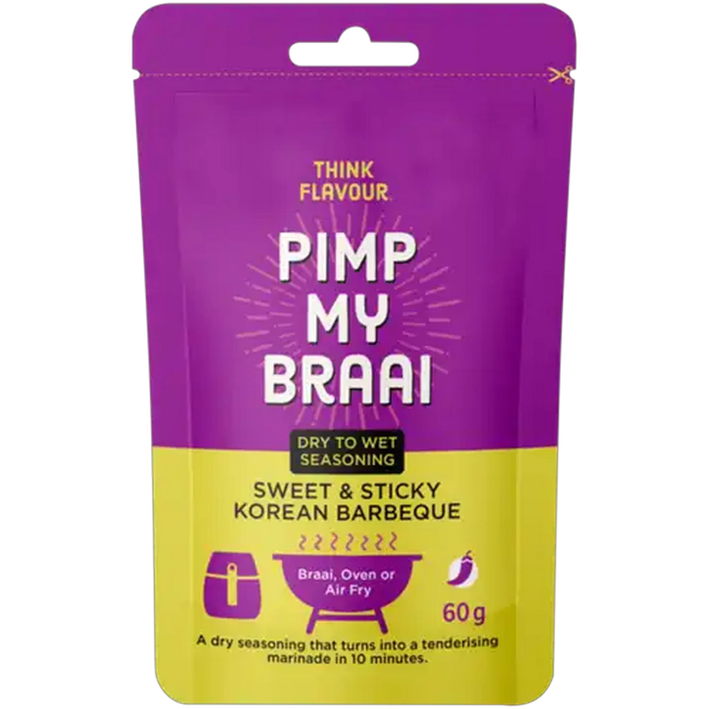 Image of Pimp My Braai Sweet & Sticky Korean Barbeque Seasoning 60g