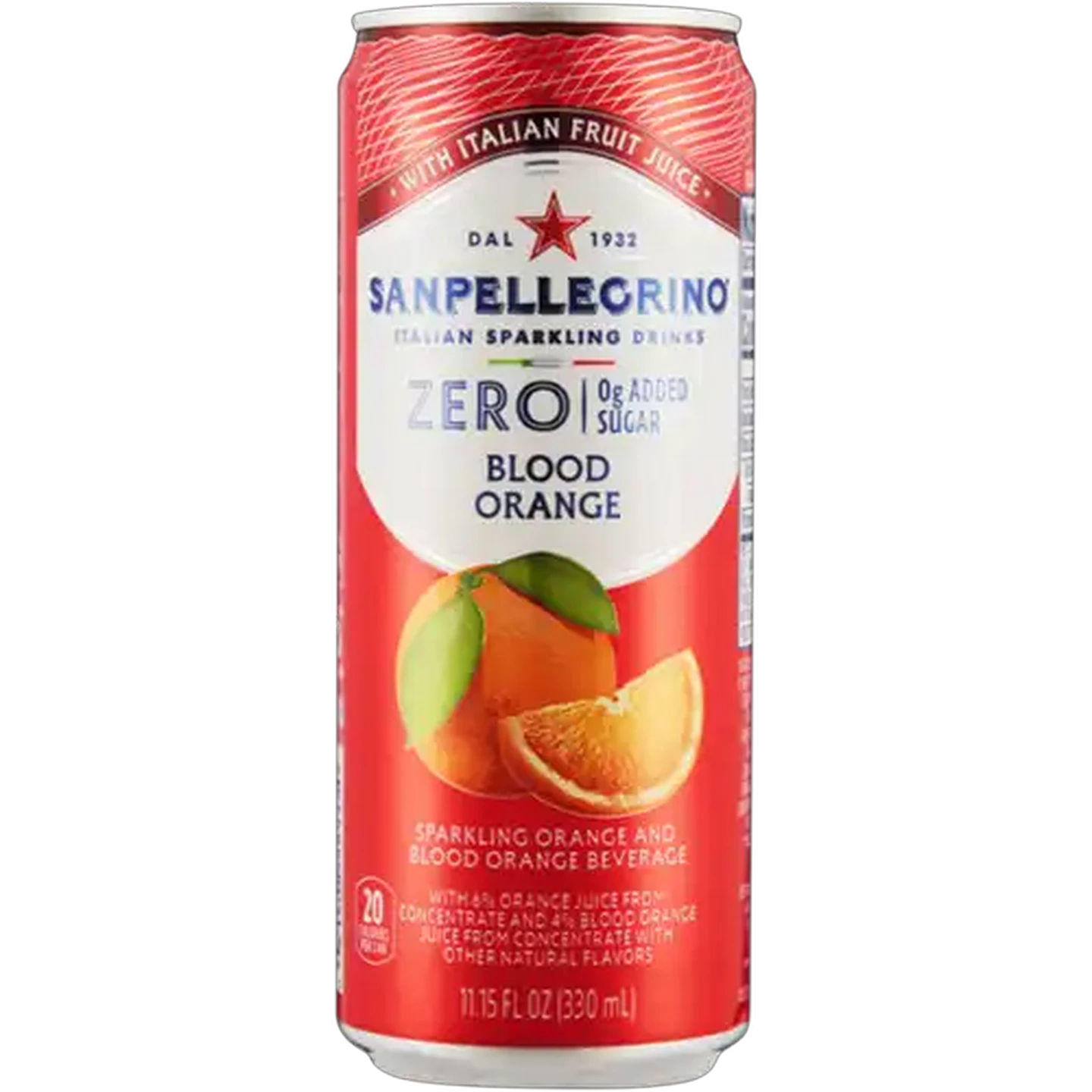 Image of Sanpellegrino Zero Blood Orange Sparkling Beverage 330ml