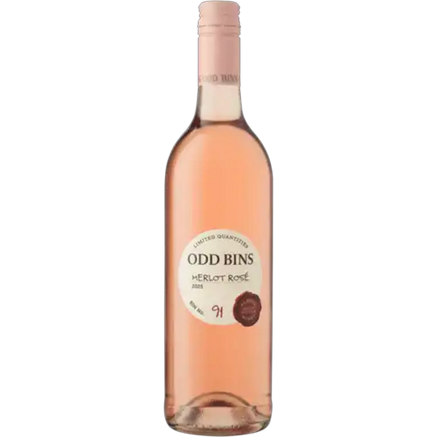 Image of Odd Bins 91 Merlot Rosé Wine Bottle 750ml