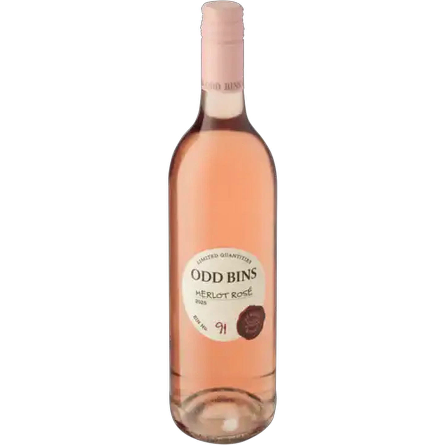 Image of Odd Bins 91 Merlot Rosé Wine Bottle 750ml
