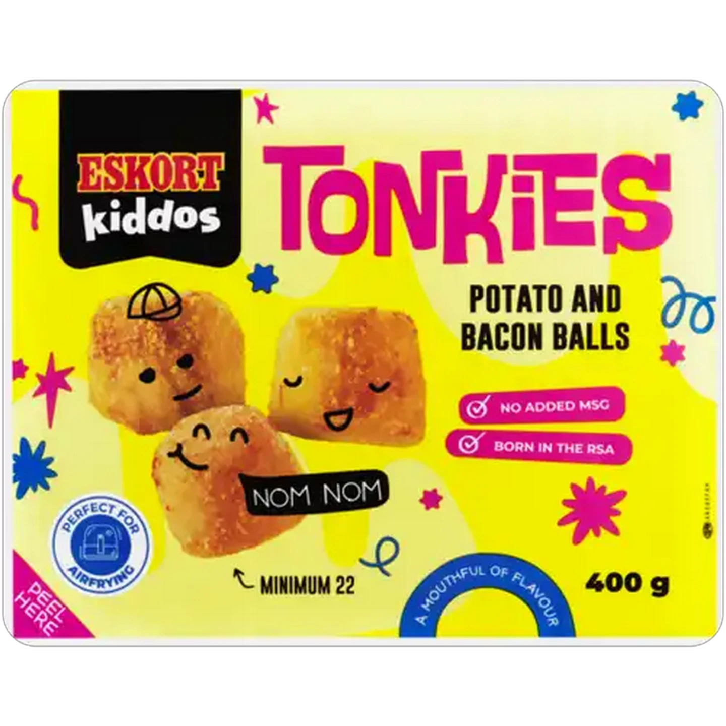 Image of Eskort Kiddos Tonkies Potato & Bacon Balls 400g