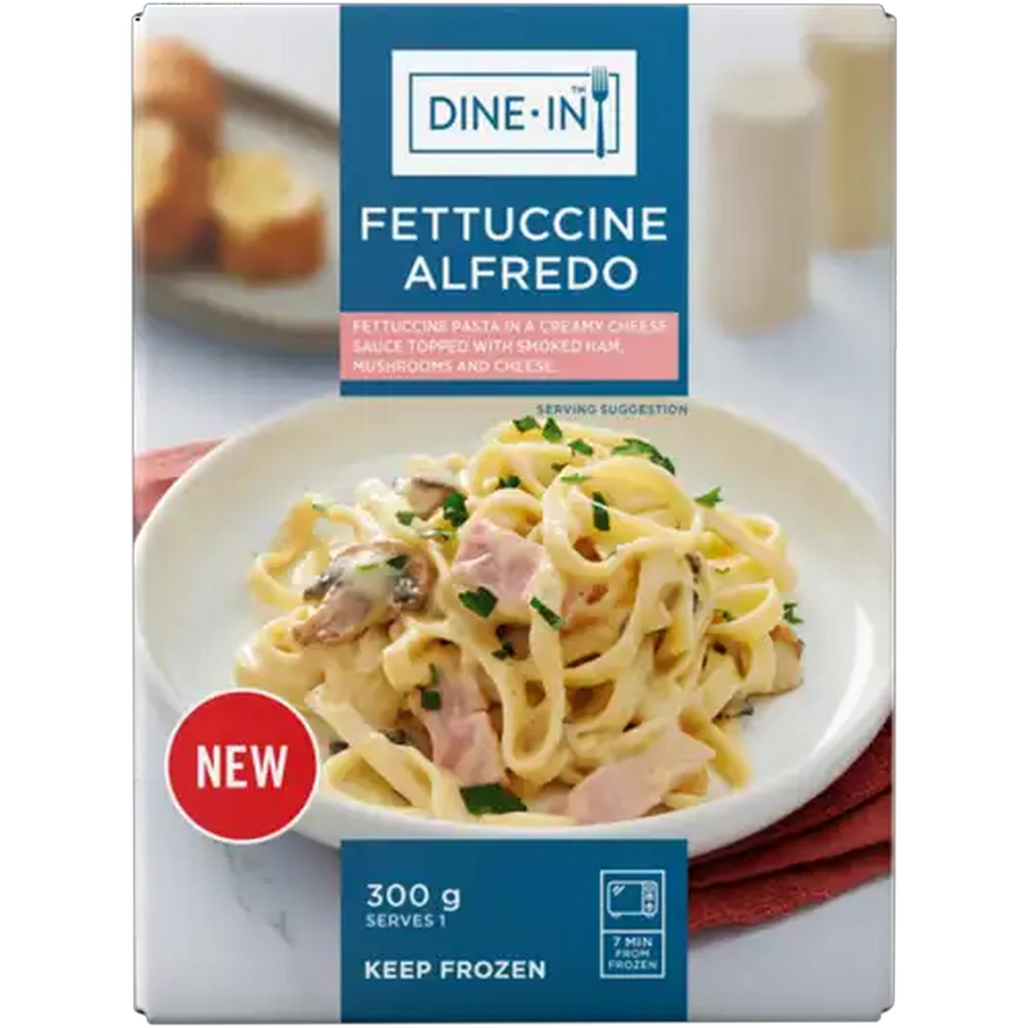 Image of Dine-In Frozen Fettuccine Alfredo 300g
