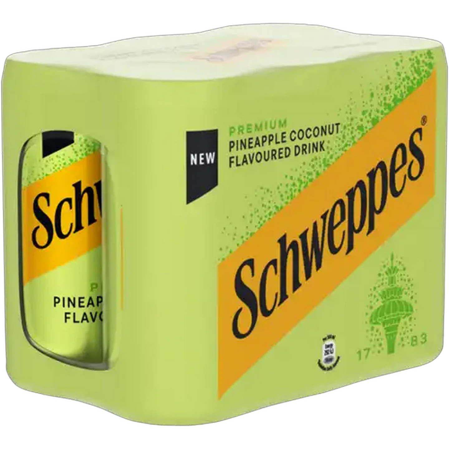 Image of Schweppes Pineapple Coconut Flavoured Premium Drink 6 x 300ml