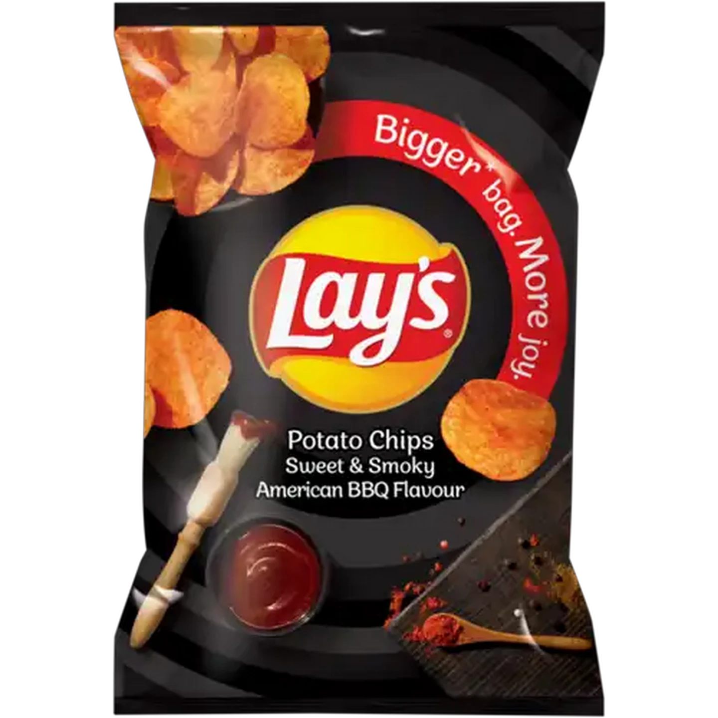 Image of Lay's Sweet & Smoky American BBQ Flavour Potato Chips 180g