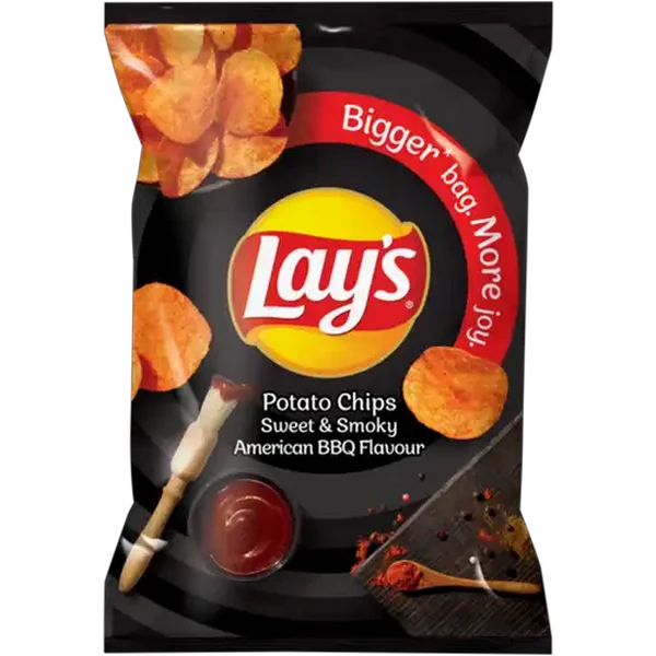 Lay's Sweet & Smoky American BBQ Flavour Potato Chips 180g