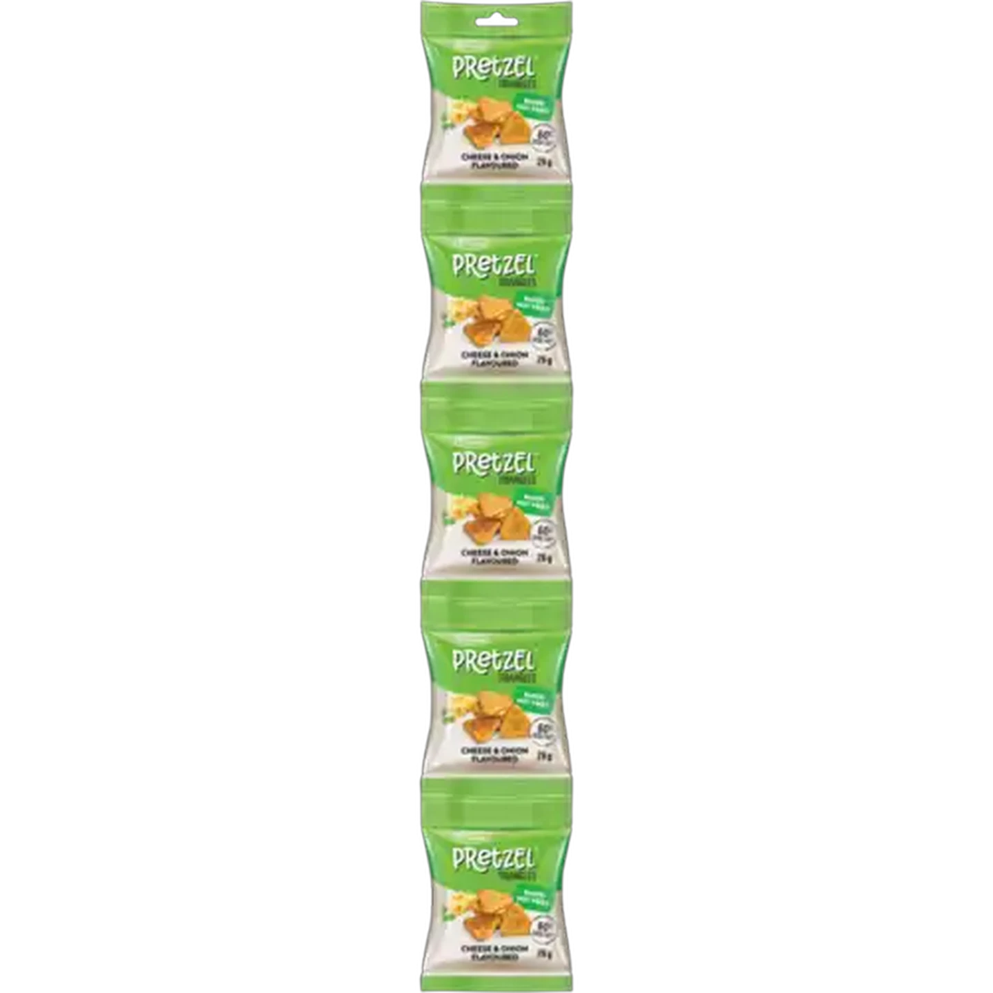 Image of Truda Pretzels Cheese & Onion Flavoured Triangles Baked Snack 5 x 26g