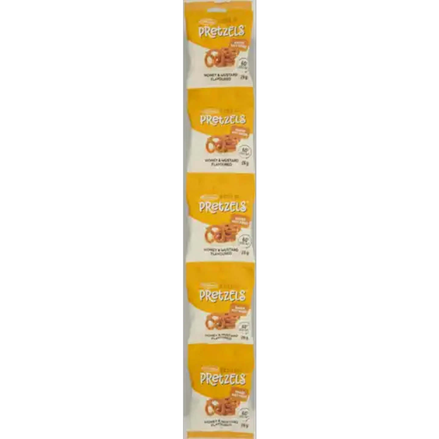 Image of Truda Pretzels Honey & Mustard Flavoured Baked Snack 5 x 26g
