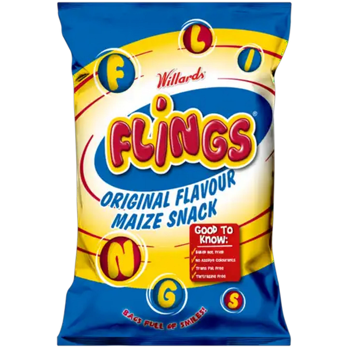 Image of Willards Flings Original Flavour Maize Snack 90g