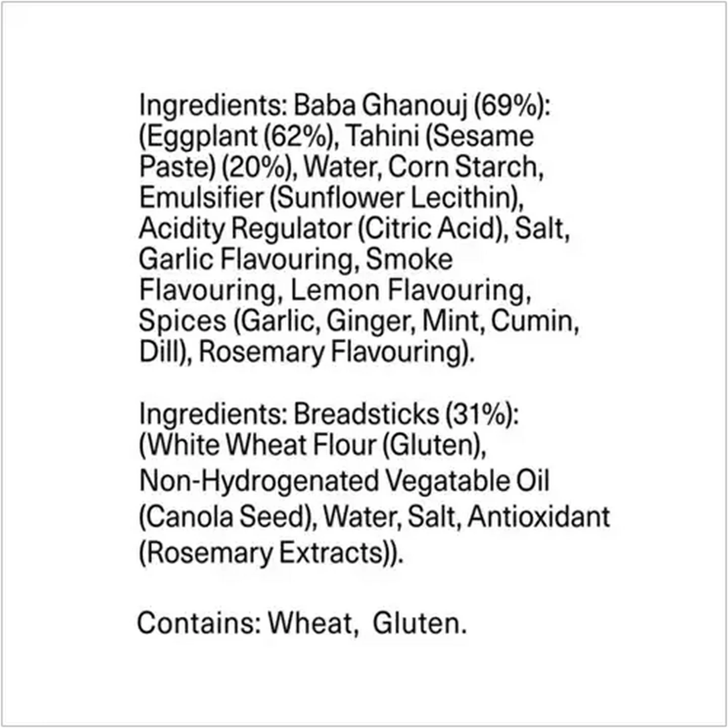 Image of Mezete To Go Baba Ghanouj with Breadsticks 81g