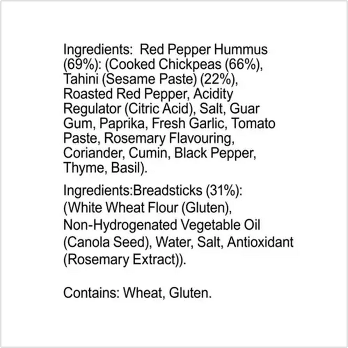 Image of Mezete To Go Roasted Red Pepper Hummus with Breadsticks 81g