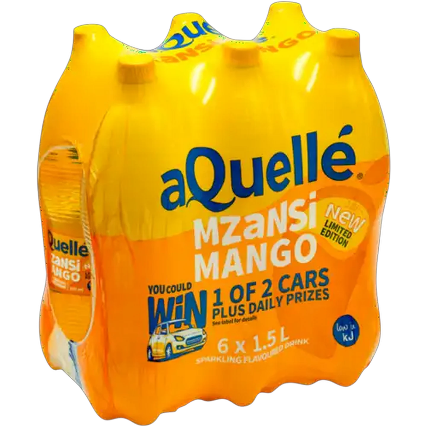 Image of aQuellé Mzansi Mango Flavoured Limited Edition Sparkling Drink 6 x 1.5L