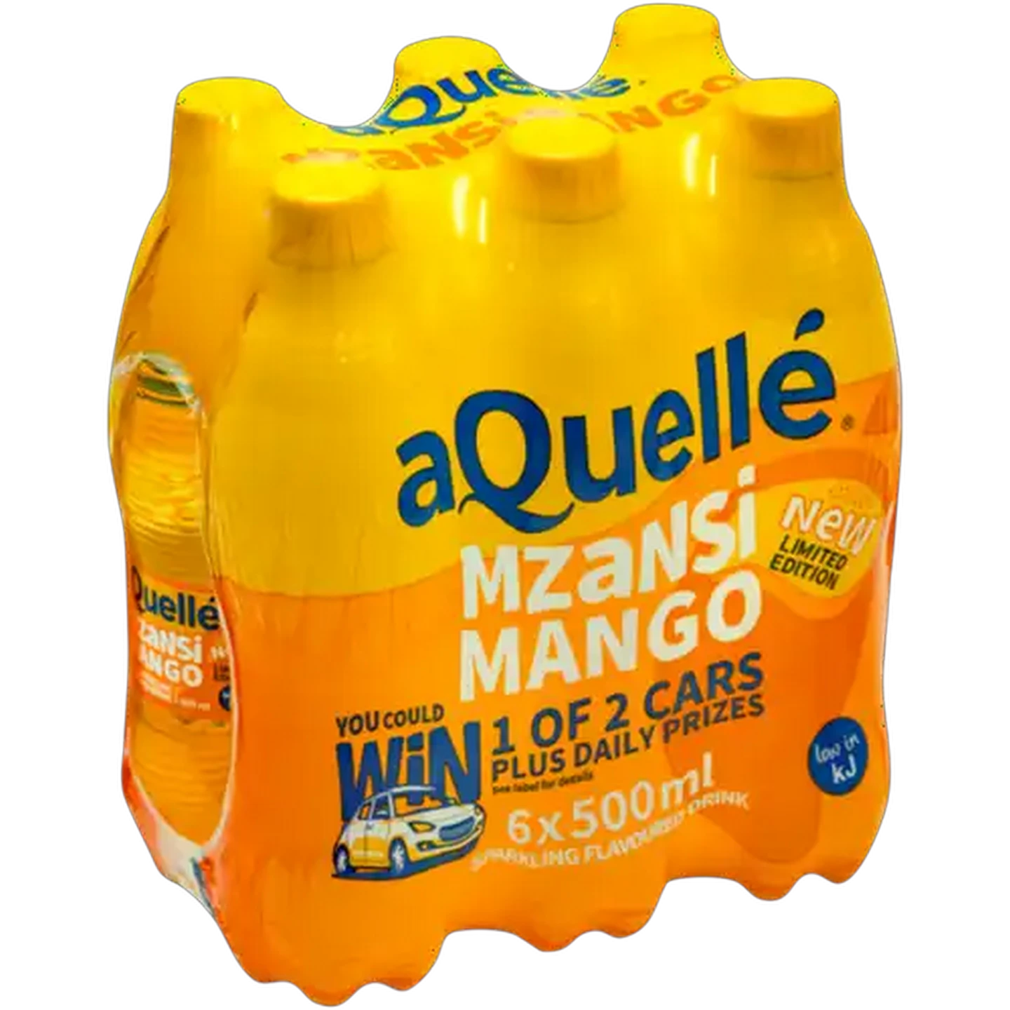 Image of aQuellé Mzansi Mango Flavoured Limited Edition Sparkling Drink 6 x 500ml