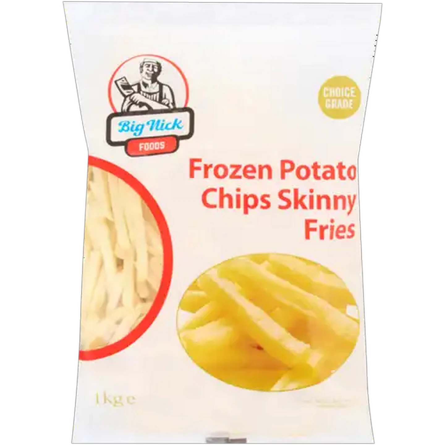 Image of Big Nick Frozen Skinny Fries Potato Chips 1kg