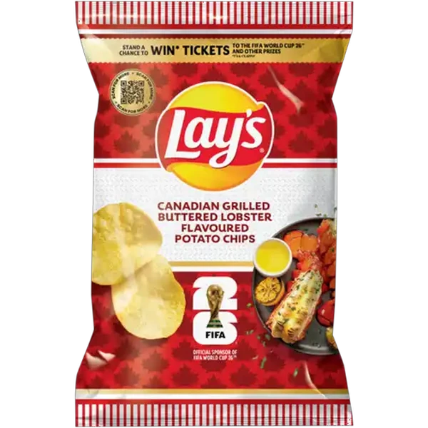 Lay's Canadian Grilled Buttered Lobster Flavoured Potato Chips 120g