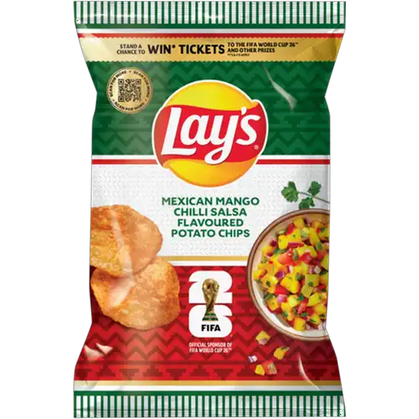 Image of Lay's Mexican Mango Chilli Salsa Flavoured Potato Chips 120g