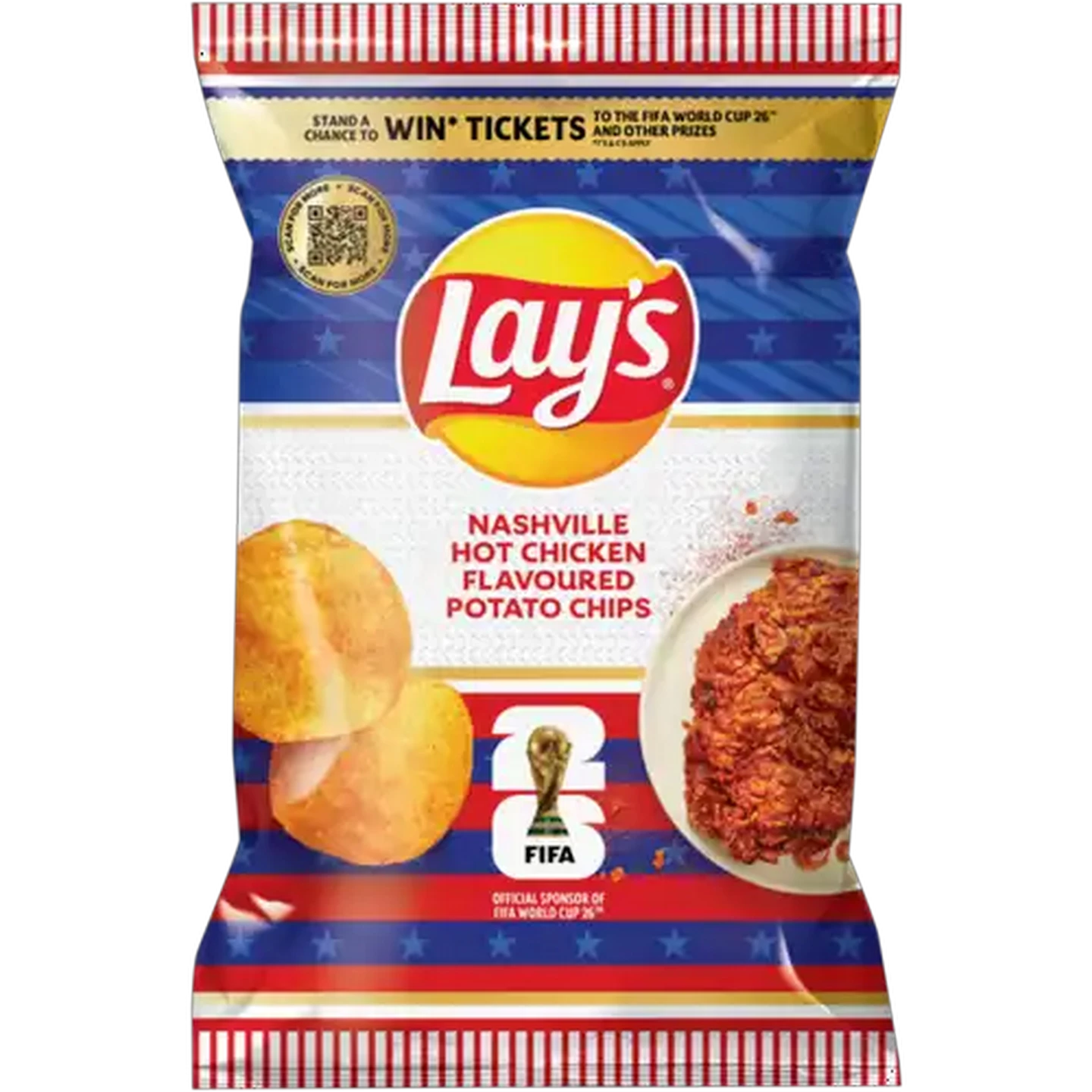 Image of Lay's Nashville Hot Chicken Flavoured Potato Chips 120g