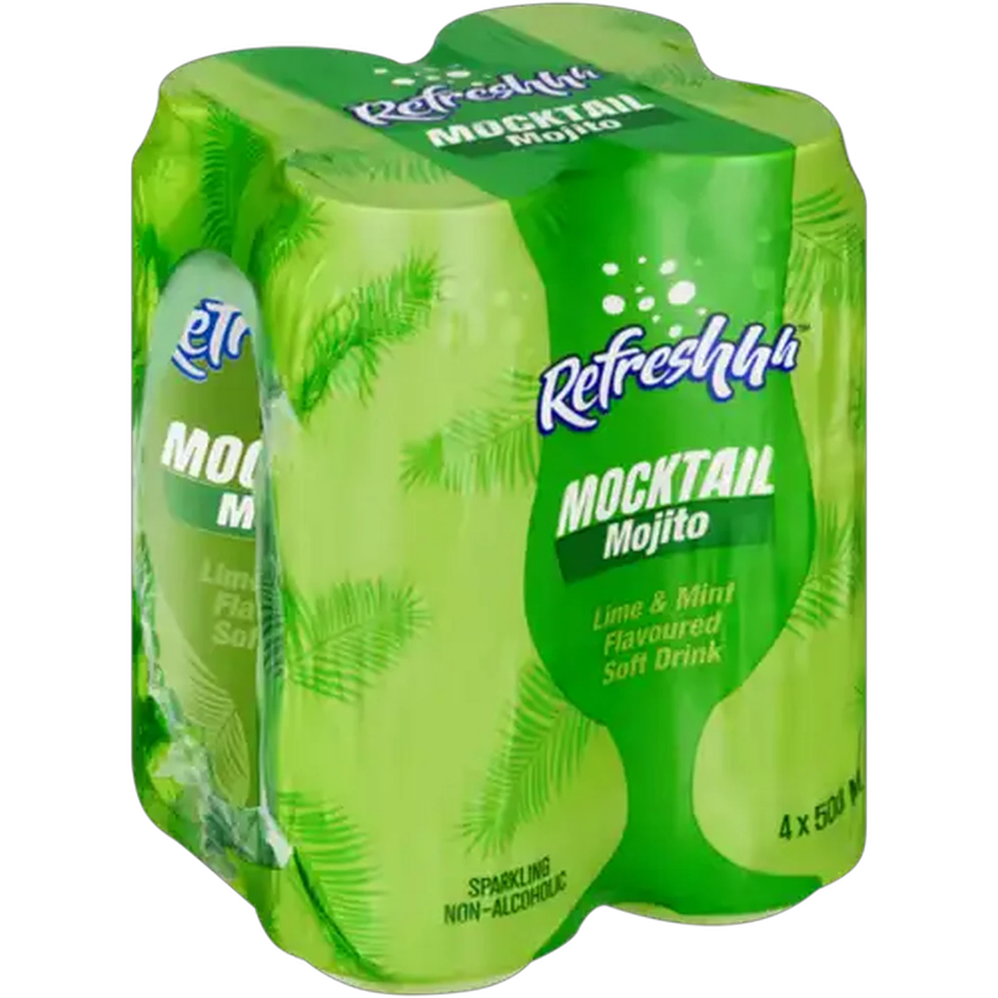 Image of Refreshhh Mojito Mocktail Soft Drink 4 x 500ml
