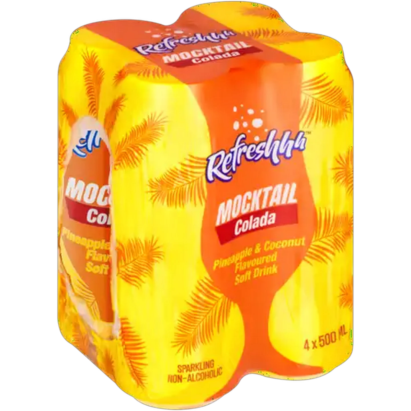 Image of Refreshhh Colada Mocktail Soft Drink 4 x 500ml