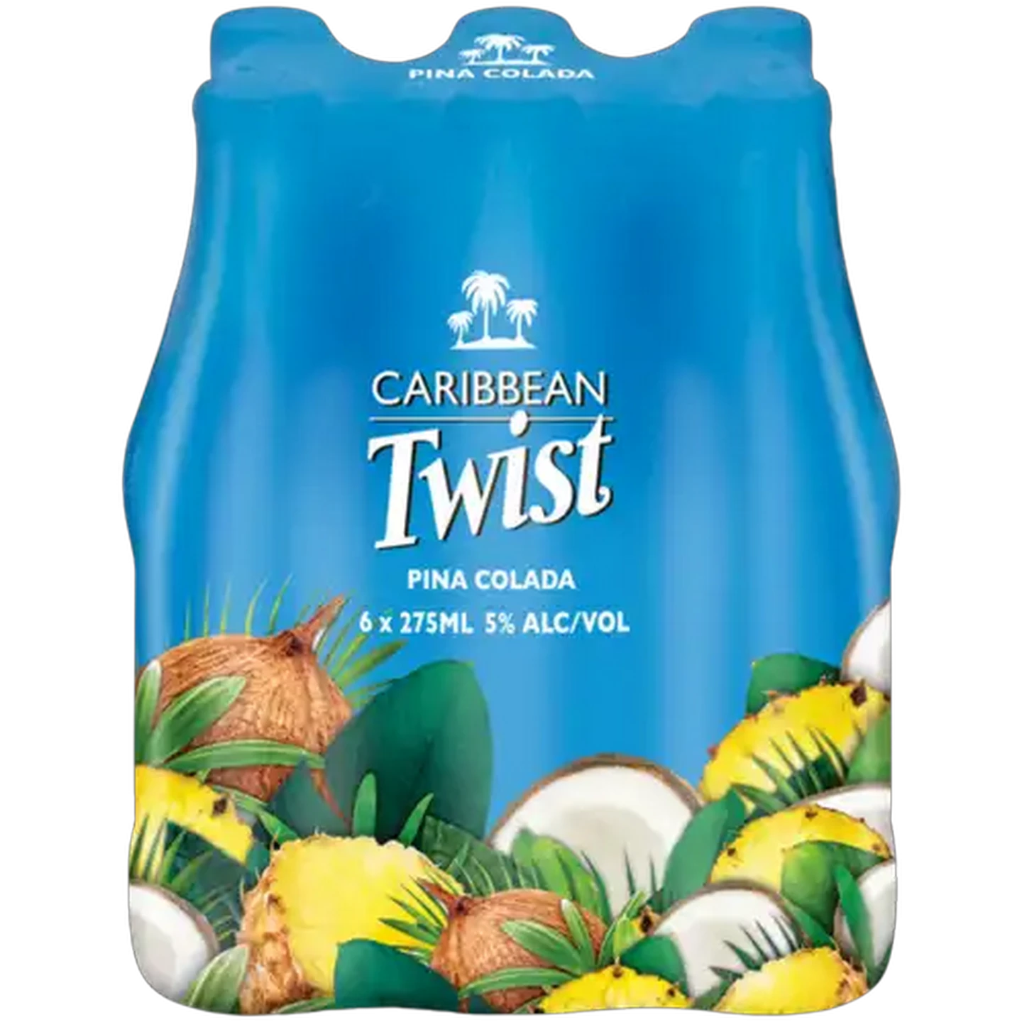 Image of Caribbean Twist Piña Colada Spirit Cooler Bottles 6 x 275ml