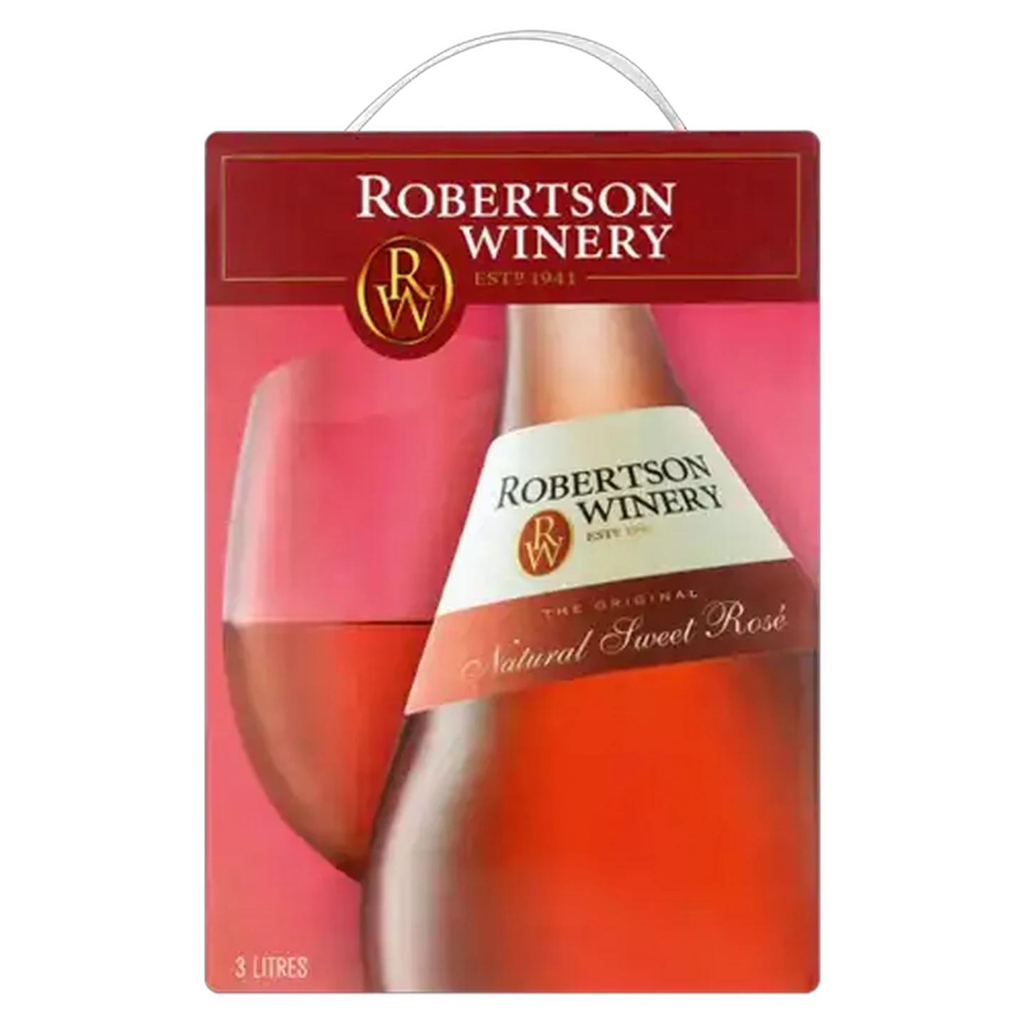 Image of Robertson Winery Slimline Natural Sweet Rosé Box 3L
