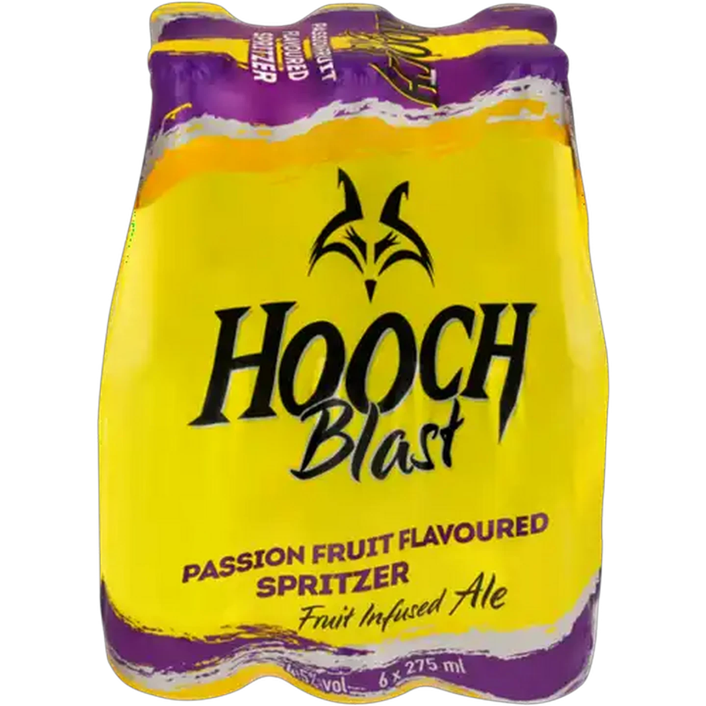 Image of Hooch Passion Fruit Flavoured Spirit Cooler Bottles 6 x 275ml