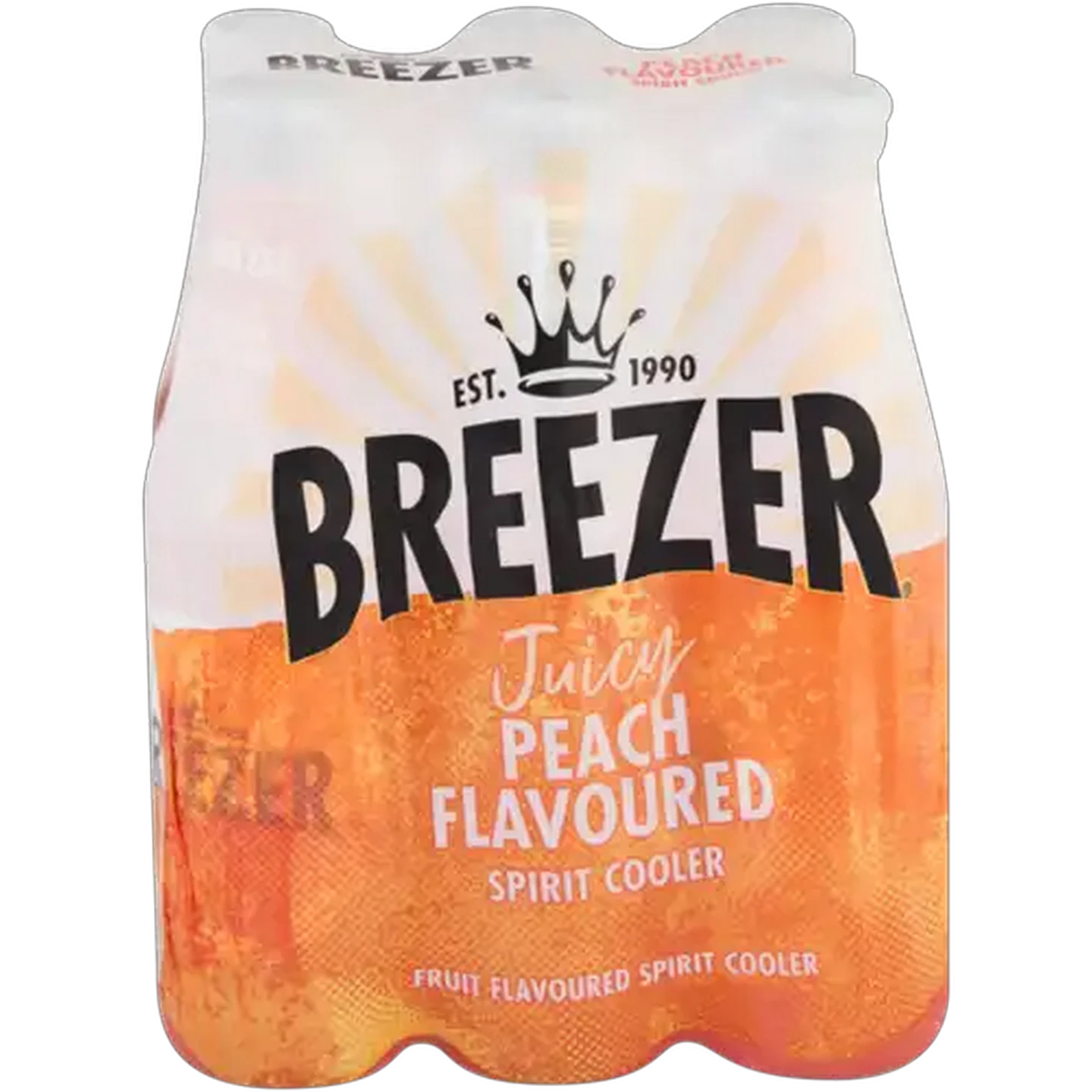 Image of Breezer Peach Spirit Cooler Bottles 6 x 275ml