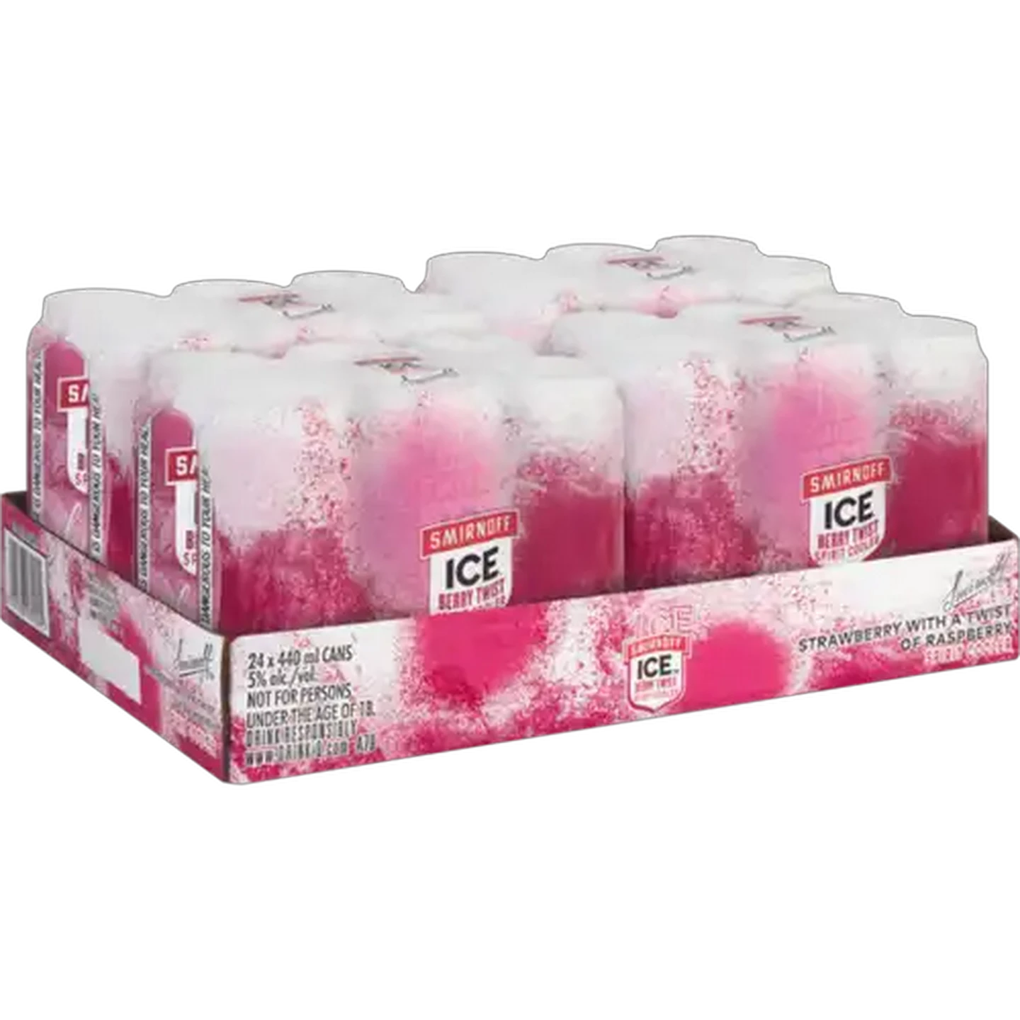 Image of Smirnoff Ice Berry Twist Spirit Cooler 24 x 440ml