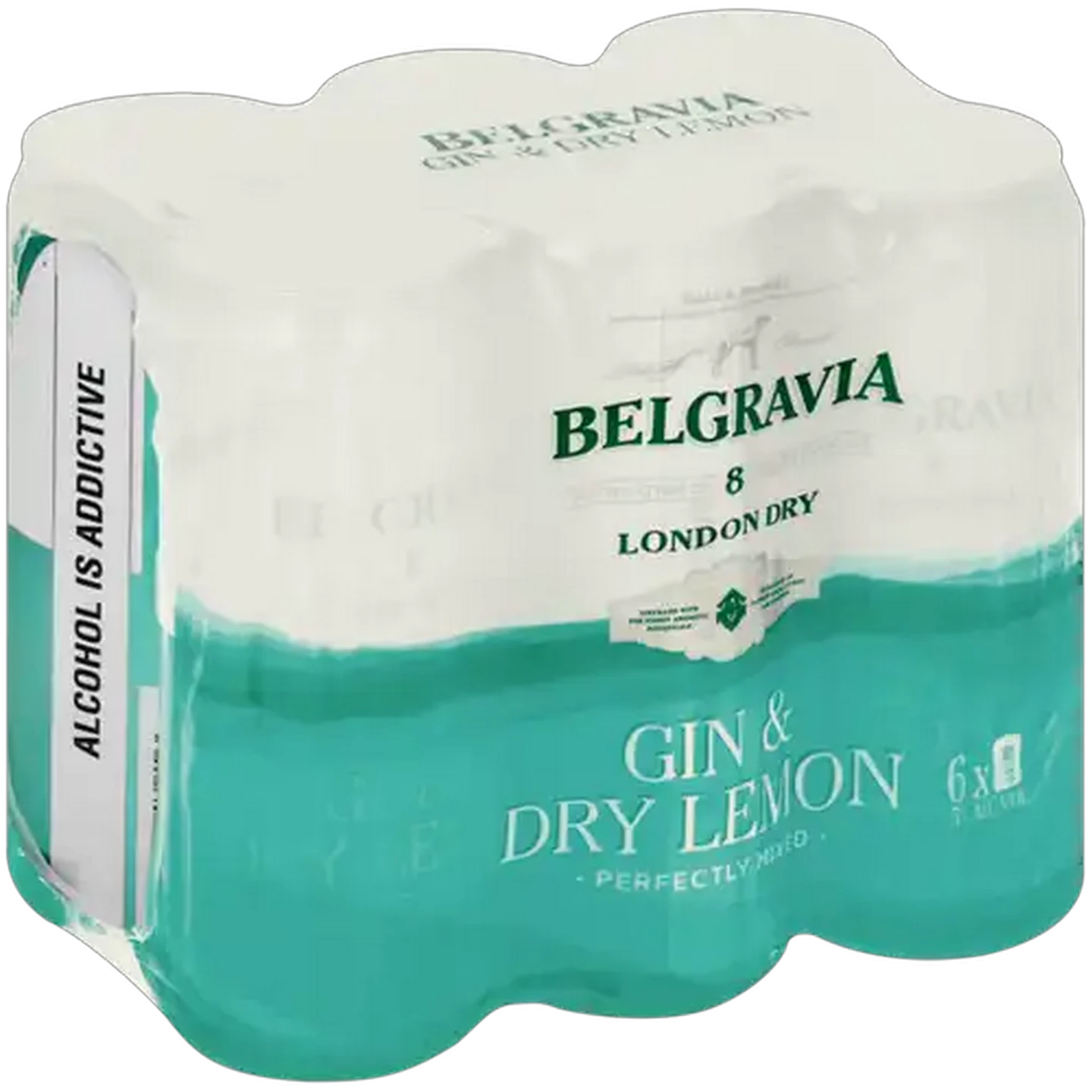 Image of Belgravia Gin & Dry Lemon Cans 6 x 440ml