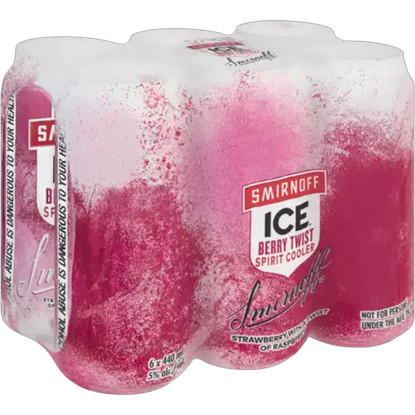 Image of Smirnoff Ice Berry Twist Spirit Cooler 6 x 440ml