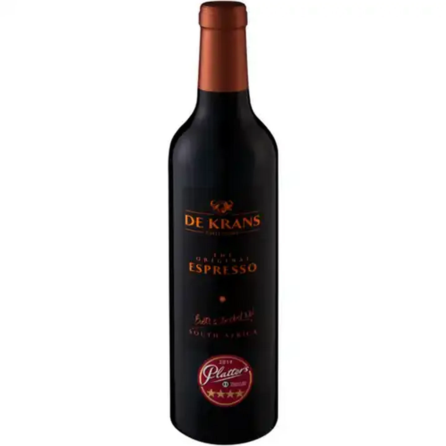 Image of De Krans The Original Espresso Red Wine Bottle 375ml