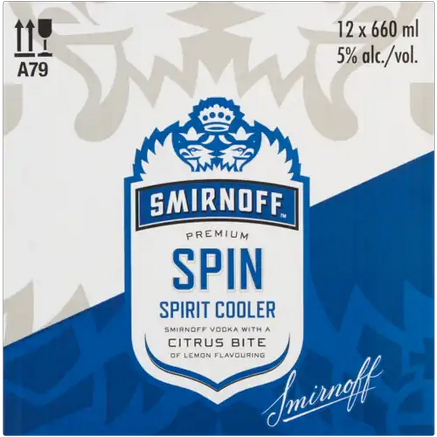 Image of Smirnoff Spin Premium Spirit Cooler 12 x 660ml
