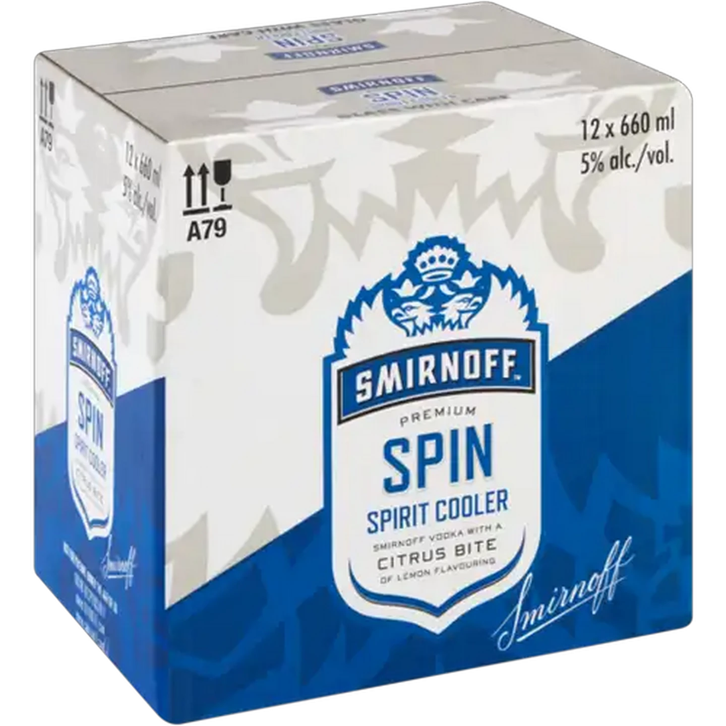 Image of Smirnoff Spin Premium Spirit Cooler 12 x 660ml