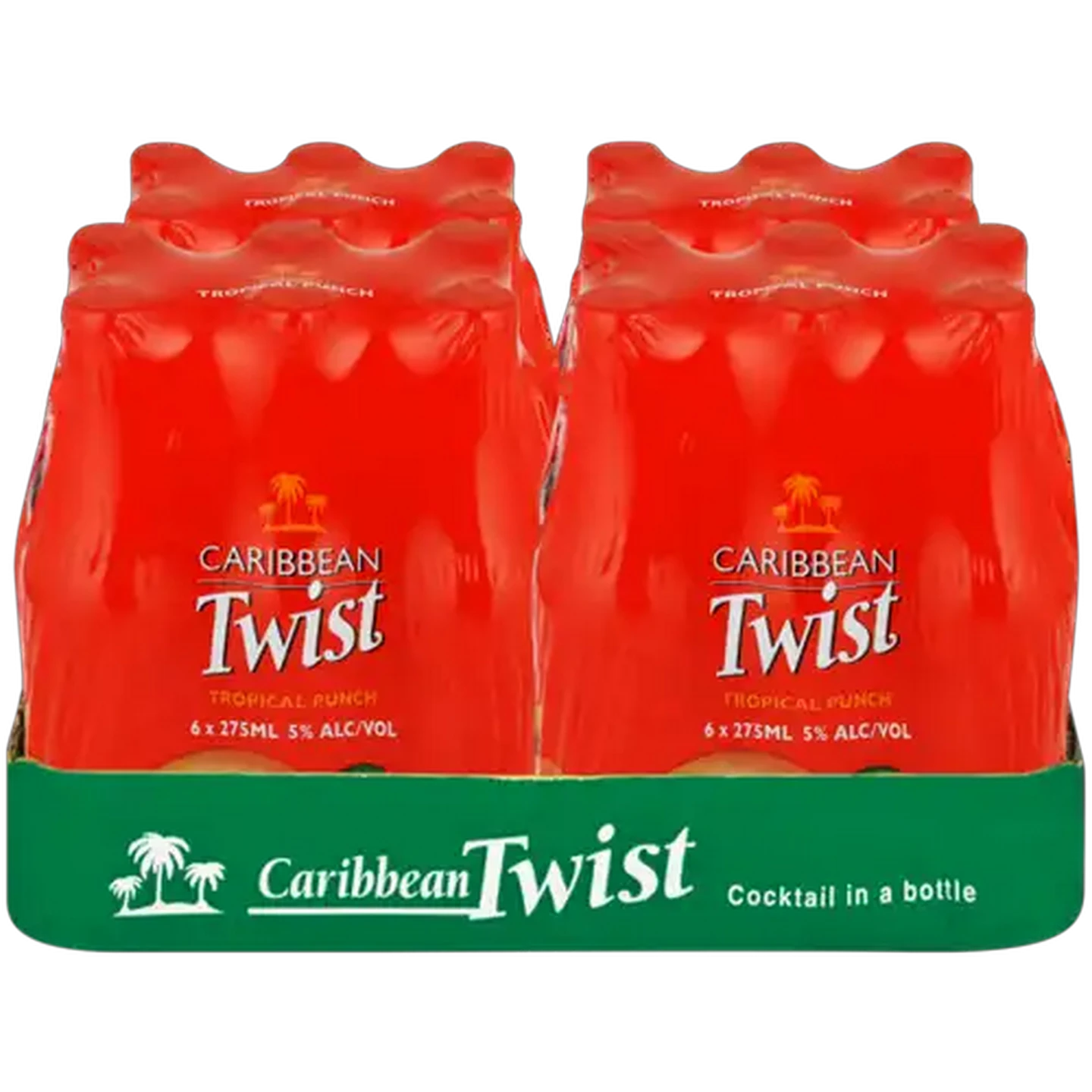 Image of Caribbean Twist Tropical Punch Spirit Cooler Bottles 24 x 275ml