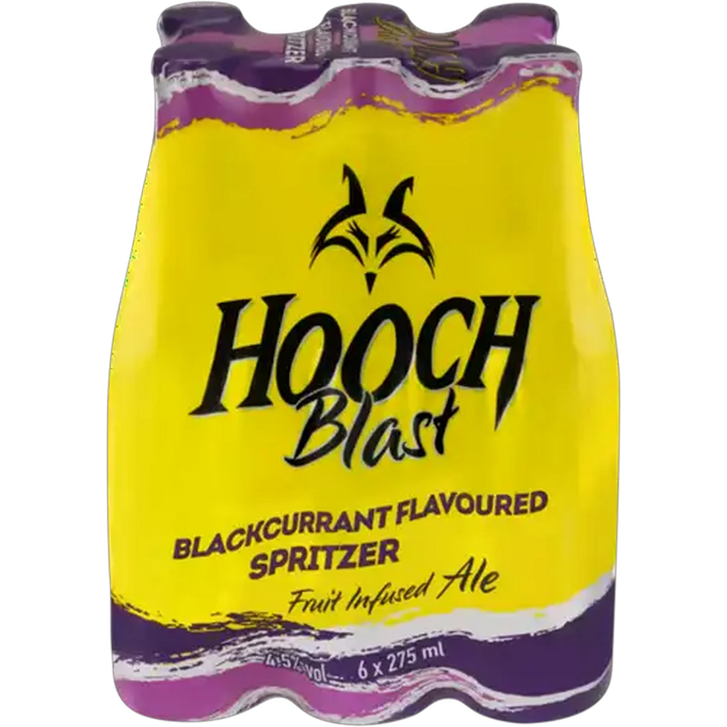 Image of Hooch Blackcurrant Spirit Cooler Bottles 6 x 275ml