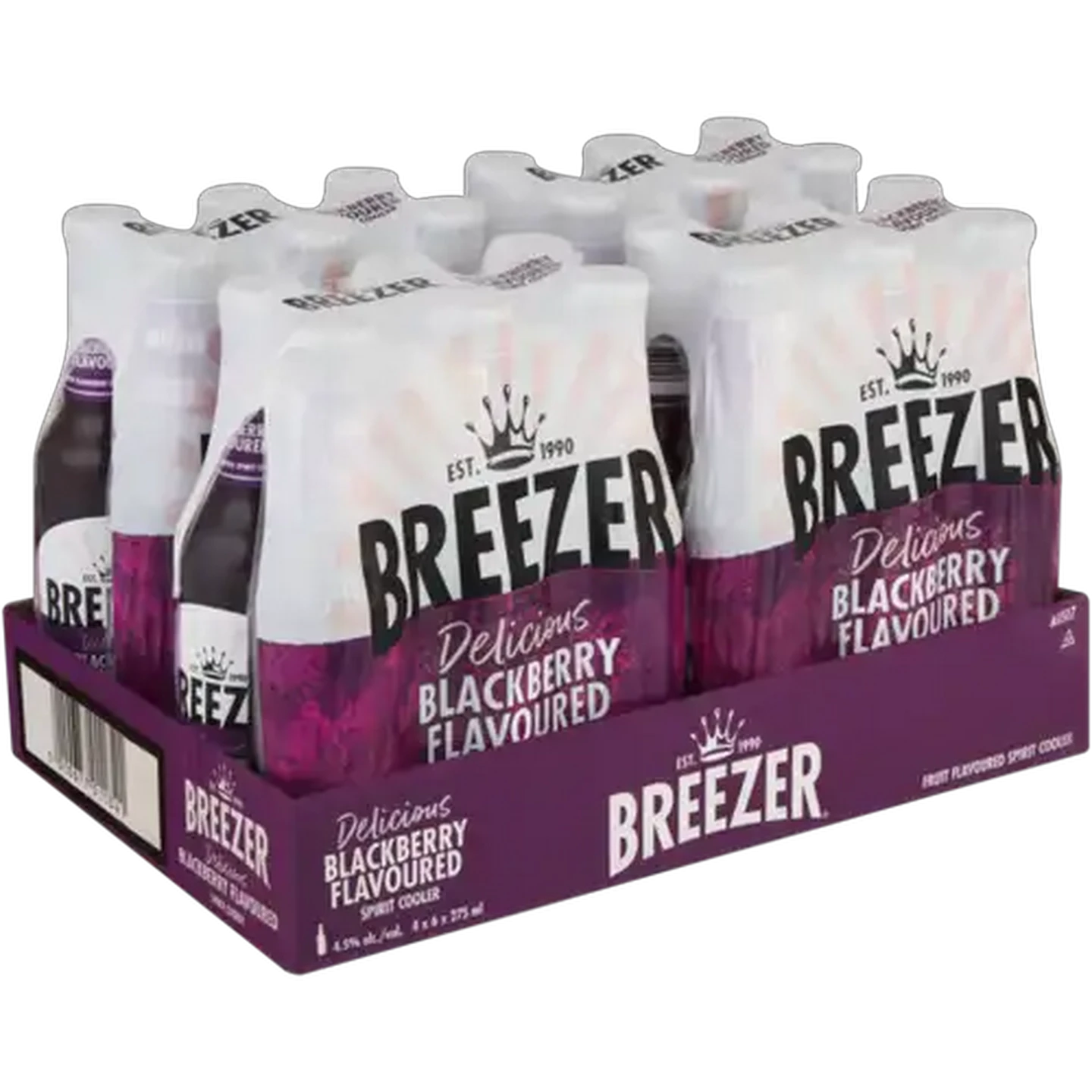 Image of Breezer Blackberry Spirit Cooler Bottles 24 x 275ml