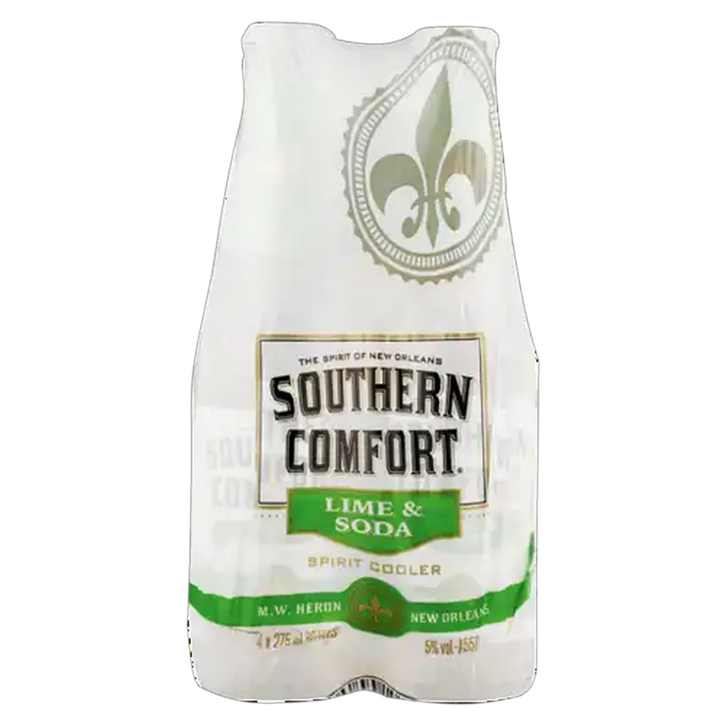 Image of Southern Comfort Lime & Soda Spirit Cooler Bottles 4 x 275ml